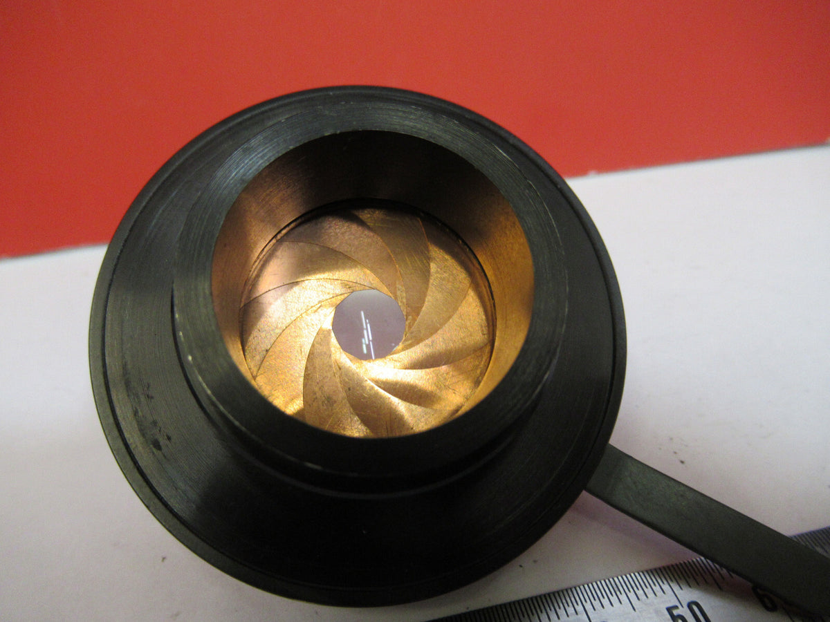 INDUSTRIAL BAUSCH LOMB CONDENSER + IRIS MICROSCOPE PART AS PICTURED F8-A-18