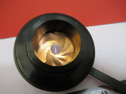INDUSTRIAL BAUSCH LOMB CONDENSER + IRIS MICROSCOPE PART AS PICTURED F8-A-18