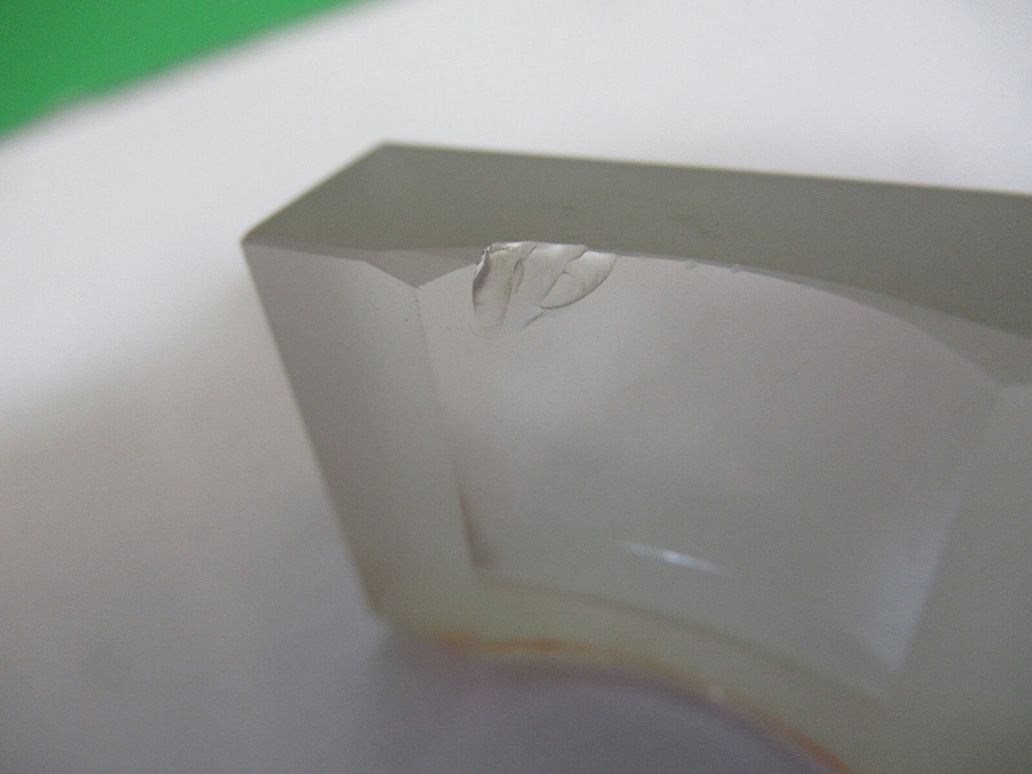 OPTICAL  RECTANGULAR PLANO CONCAVE LENS OPTICS AS PICTURED 80-B-12