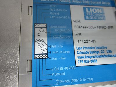 LION EDDY CURRENT DRIVER SIGNAL CONDITIONER BIN#54-27