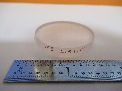 OPTICAL UV FUSED SILICA LENS COATED OPTICS AS IS #A3-B-27