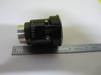 MICROSCOPE PART OPTICAL SHUTTER + LENS OPTICS AS IS BIN#U1-11