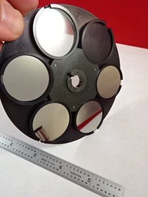 MICROSCOPE POLYVAR REICHERT LEICA FILTER MIRROR WHEEL OPTICS AS IS B#C5-H-10