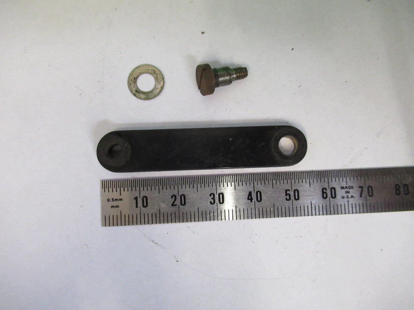 ANTIQUE BAUSCH LOMB BRASS MIRROR SUPPORT MICROSCOPE PART AS PICTURED G5-A-59