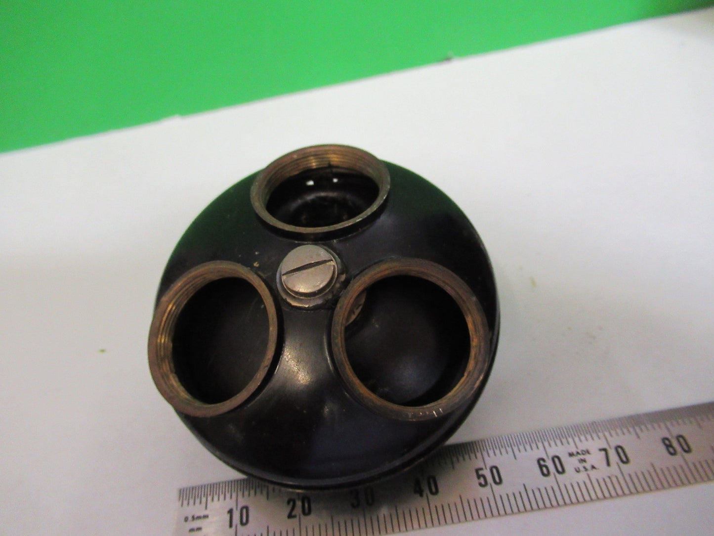 ANTIQUE NOSEPIECE AO SPENCER MICROSCOPE PART AS PICTURED U9-A-36