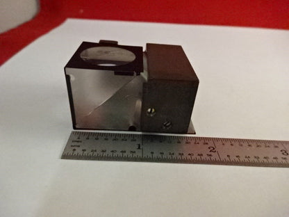 GLASS PRISM OLYMPUS JAPAN HEAD OPTICS MICROSCOPE PART AS IS &2-A-08