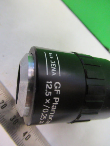 AUS JENA GERMANY INFINITY OBJECTIVE 12.5X PLANACHROMAT MICROSCOPE PART T2-A-15