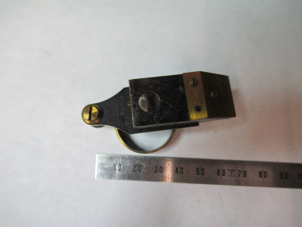 ANTIQUE BRASS NACHET PARIS PROJECTION PRISM ASSEMBLY MICROSCOPE PART X2-A-14