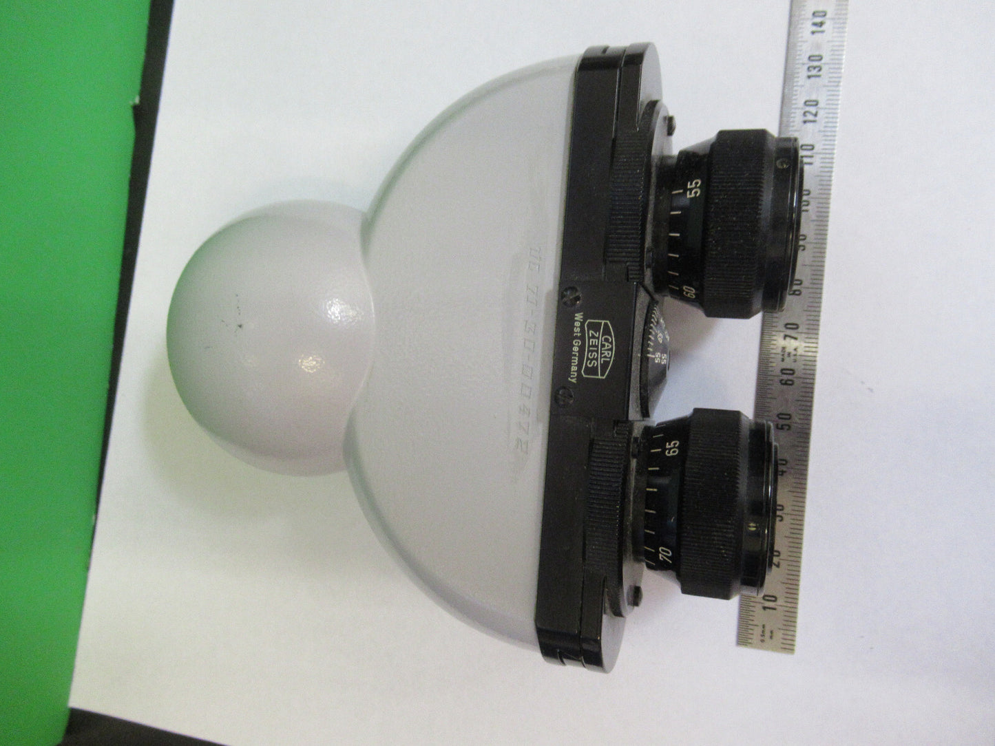 MICROSCOPE PART OPTICAL ZEISS GERMANY BINOCULAR HEAD OPTICS AS PIC #G2-A-64