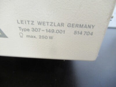 Large Ernst Leitz Weztlar 514704 250W Lamp Optics Microscope Part