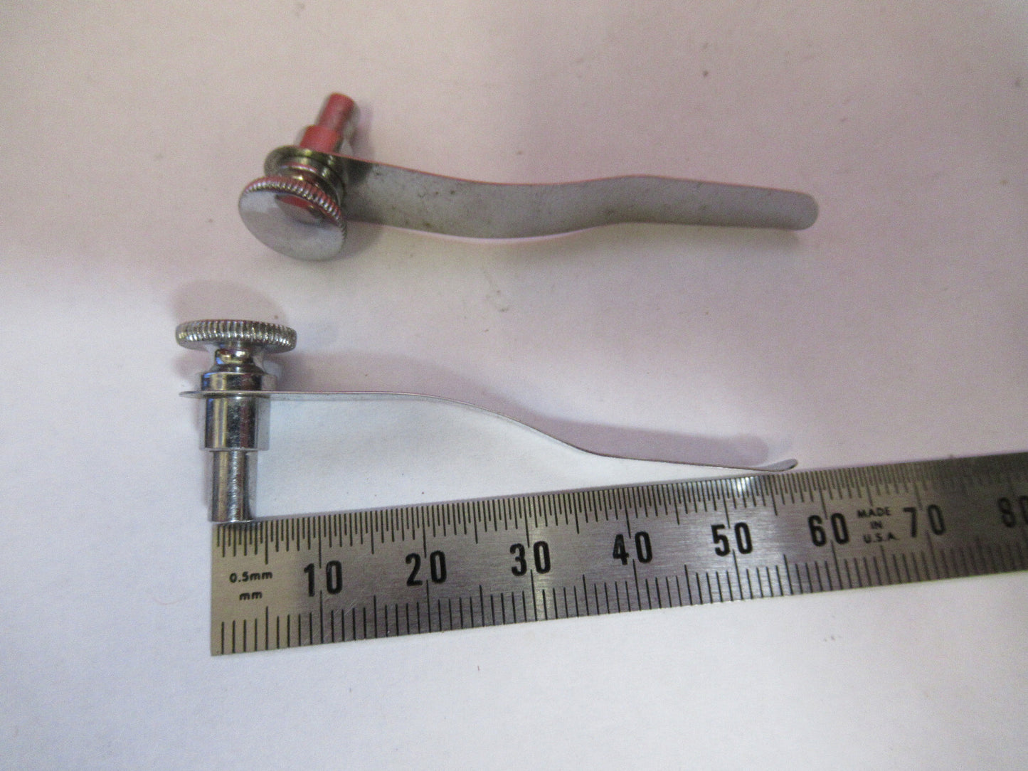 Vintage Pair Clips Spencer Lens Co. American Optical Co. Stage Microscope Part