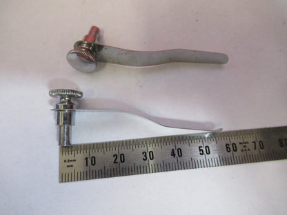 Vintage Pair Clips Spencer Lens Co. American Optical Co. Stage Microscope Part