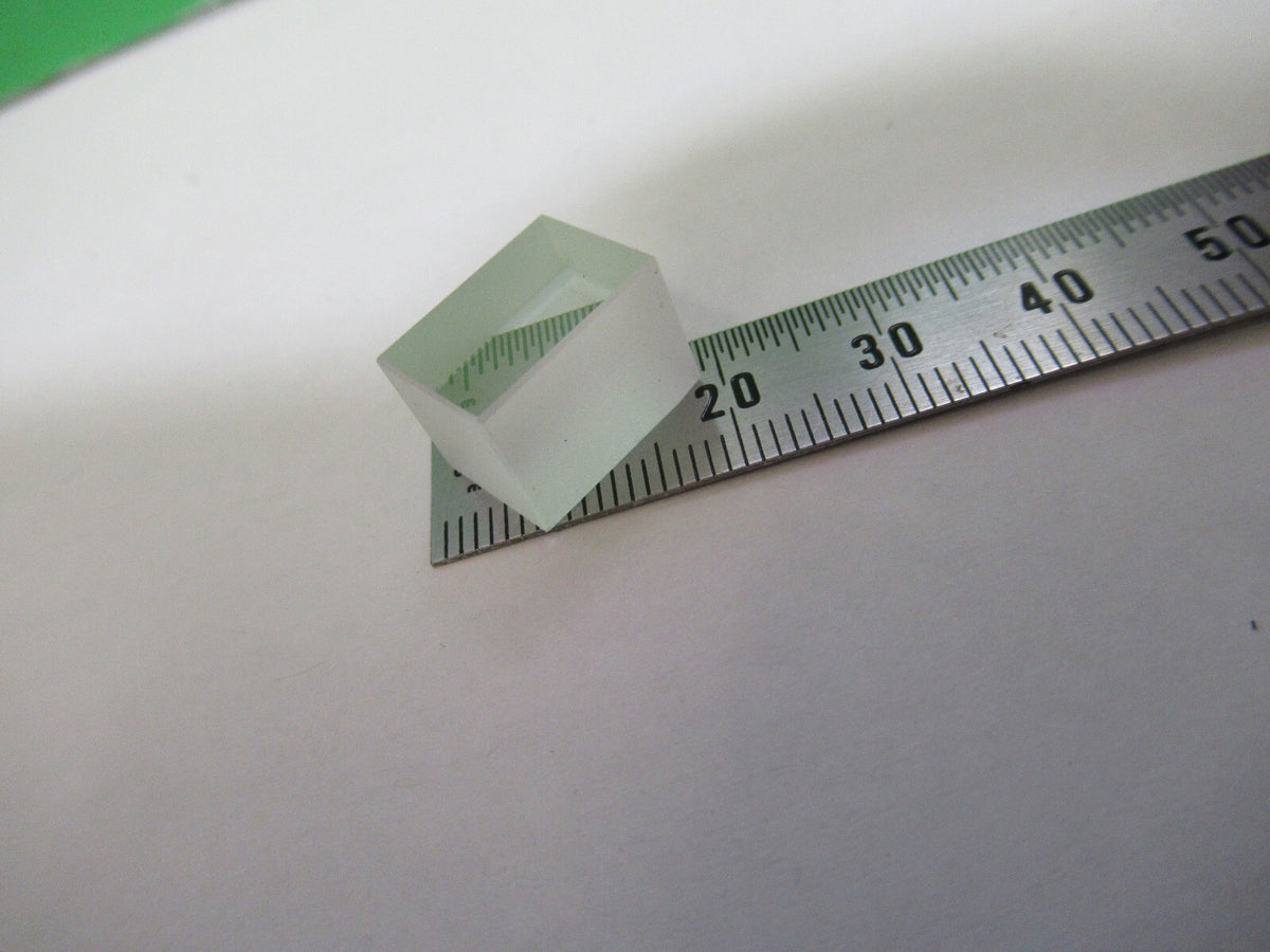 OPTICAL GLASS BEAM SPLITTER MIL SPEC OPTICS LASER OPTICS AS PICTURED 80-B-04