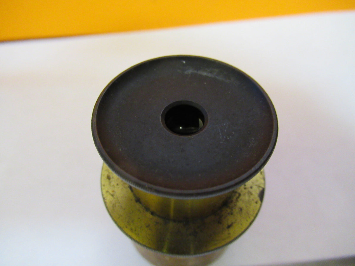 ANTIQUE BRASS OCULAR EYEPIECE BECK LONDON MICROSCOPE PART AS PICTURED Y2-A-69