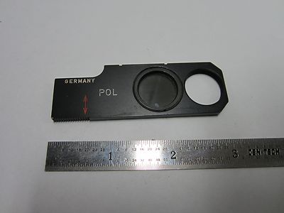 Microscope Slide Polarizer Filter Ernst Leitz [some delamination] Optics