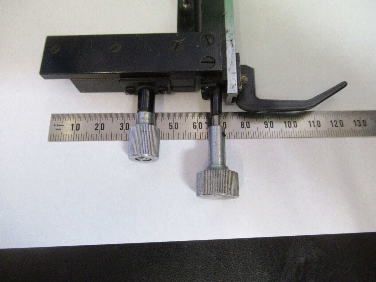 TIYODA JAPAN XY CLIPS STAGE MICROSCOPE PART AS PICTURED &S2-C-63