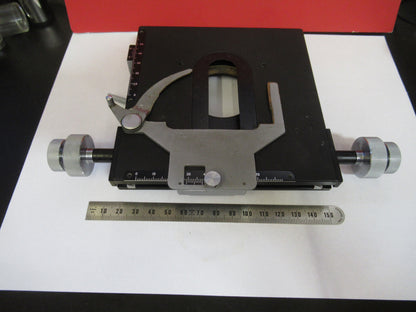 Tiyoda Japan Pol Stage Xy Table Rotable Microscope Part