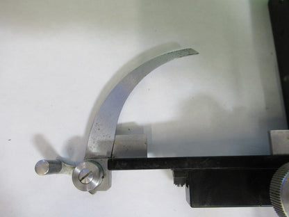 BAUSCH LOMB ANTIQUE XY CLIPS ASSEMBLY MICROSCOPE PART AS PICTURED Y4-FT-82