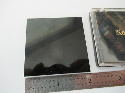 Optical Large Kodak Opaque 2"X2" Glass Plate Optics