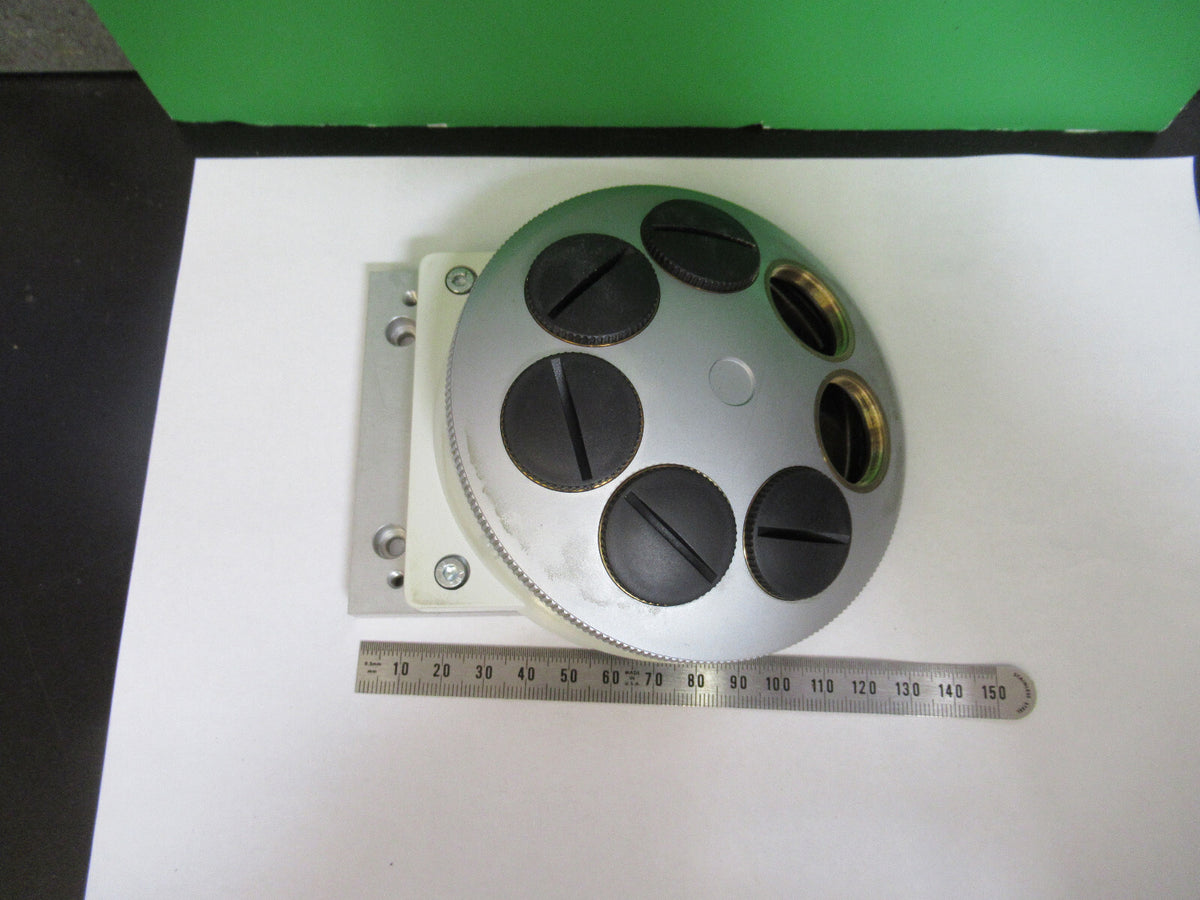 LEICA GERMANY DMRB SEVEN POSITION NOSEPIECE MICROSCOPE PART AS PICTURED 80-B-29