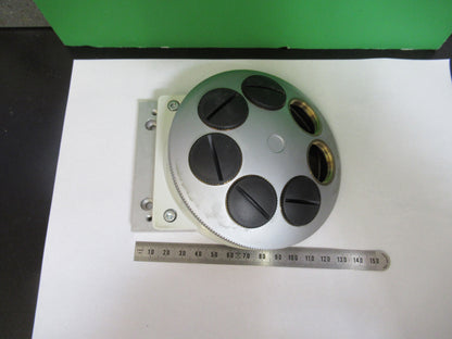 LEICA GERMANY DMRB SEVEN POSITION NOSEPIECE MICROSCOPE PART AS PICTURED 80-B-29