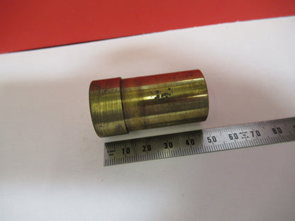 ANTIQUE BRASS ERNST LEITZ GERMANY EMPTY OBJECTIVE CANISTER AS PICTURED Y5-A-14