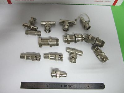 LOT 17 EA BNC T's ADAPTORS ETC FREQUENCY RF MICROWAVE BIN#FI-V-71