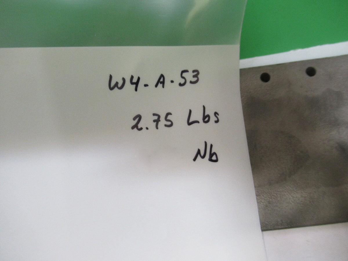 NIOBIUM METAL ALLOY Nb 74% W 7% Cr 11% Fe RARE HEAVY HIGH TEMPERATURE  &w4-a-53