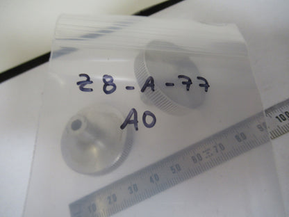 American Optical Co. Spencer Lens Co. Set of Knobs Gross Stage Microscope Part