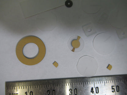 Lot Blanks Piezoelectric Quartz Crystal X-y-cut Gold Coated Piezo Sensor
