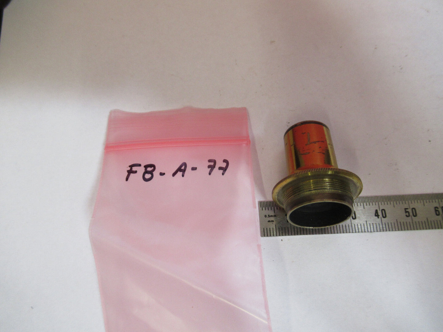 ANTIQUE BRASS WATSON LENS OBJECTIVE MICROSCOPE AS PICTURED &F8-A-77