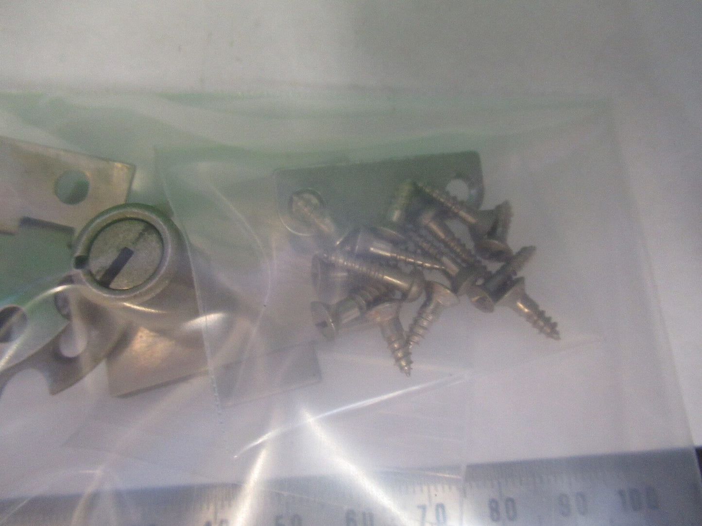 BAUSCH LOMB SET HINGES + LOCK WITHOUT KEY MICROSCOPE PART AS PICTURED w4-b-12