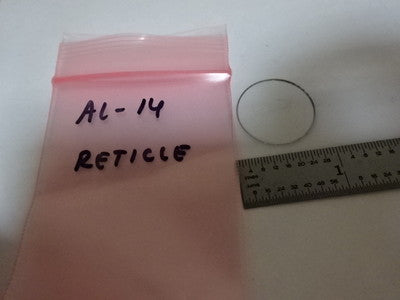 MICROSCOPE PART RARE RETICLE OPTICS AS IS #AL-14