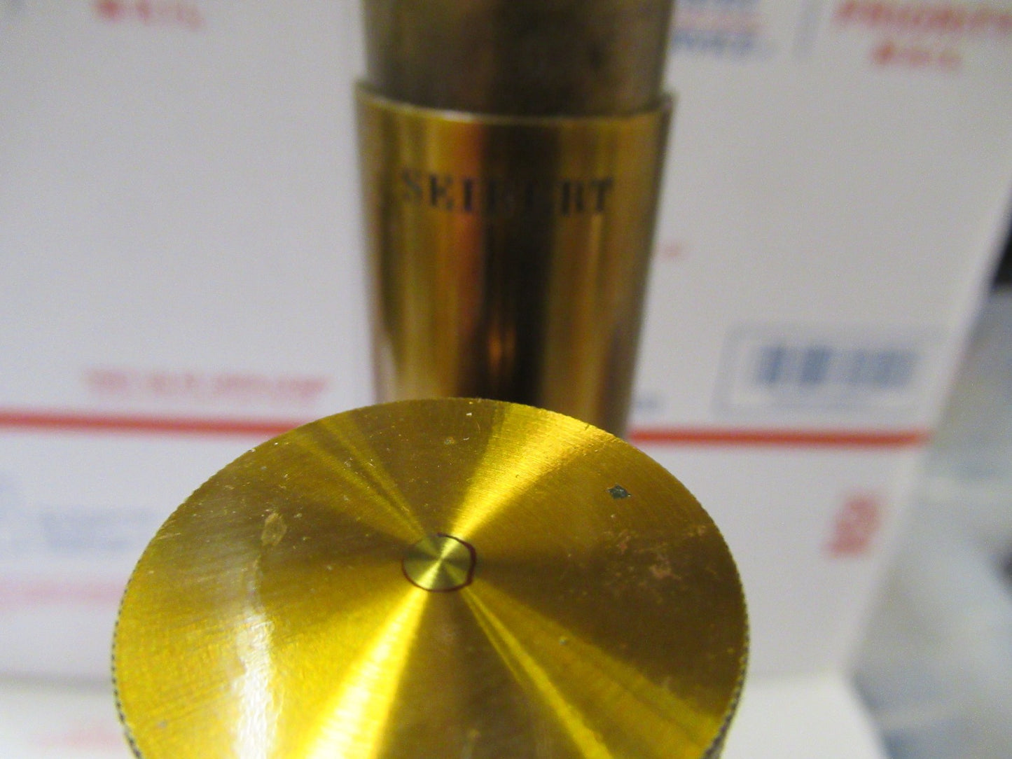 BRASS ANTIQUE SEIBERT GERMANY RARE MICROSCOPE  AS PICTURED LOB-PARYLE