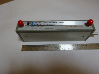 HP 33320A VARIABLE ATTENUATOR 11 dB FREQUENCY DC-4 GHz NEW AS PICTURED &Z7-D-01