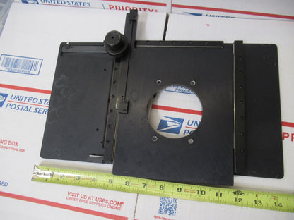 WILD HEERBRUGG SWISS TABLE STAGE XY MICROSCOPE PART AS PICTURED TD-4