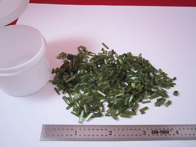 Lot 40 grams 200 carats Tourmaline Green Crystals BIN#2B i