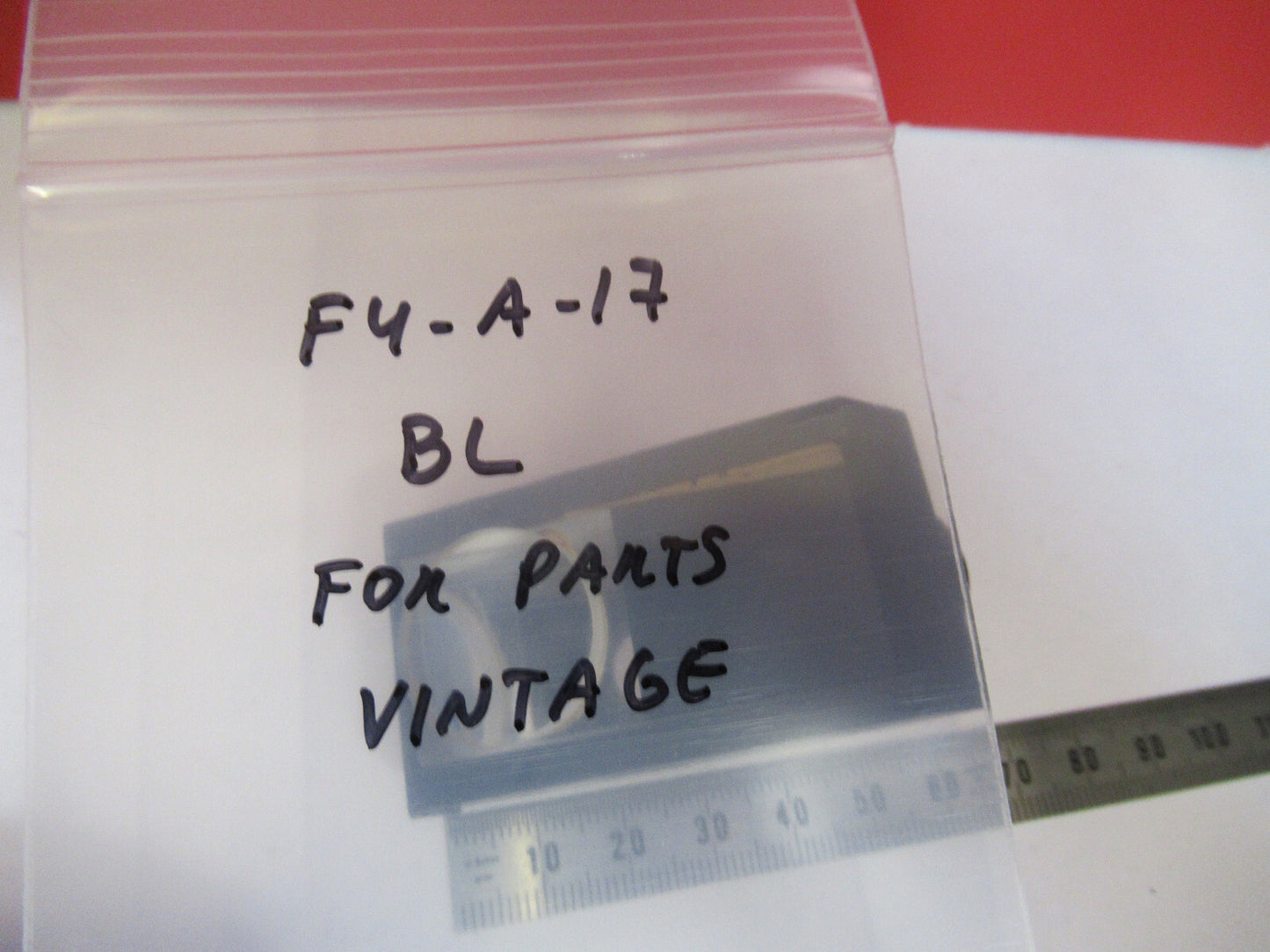 ANTIQUE BAUSCH LOMB MOUNTED GLASS PRISM MICROSCOPE PART AS PICTURED #F8-A-17