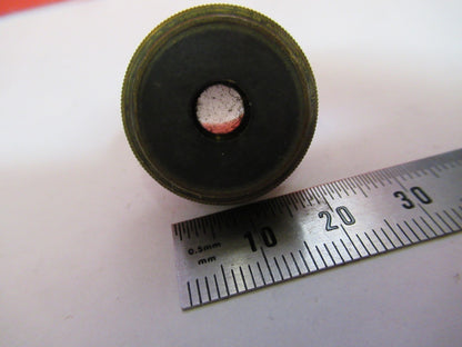 ANTIQUE BRASS BAUSCH LOMB 4mm OBJECTIVE LENS MICROSCOPE PART AS PICTURED T5-A-32