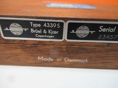 EMPTY MAHOGANY WOOD BOX BRUEL KJAER INSTRUMENT AS PICTURED &16-B-20