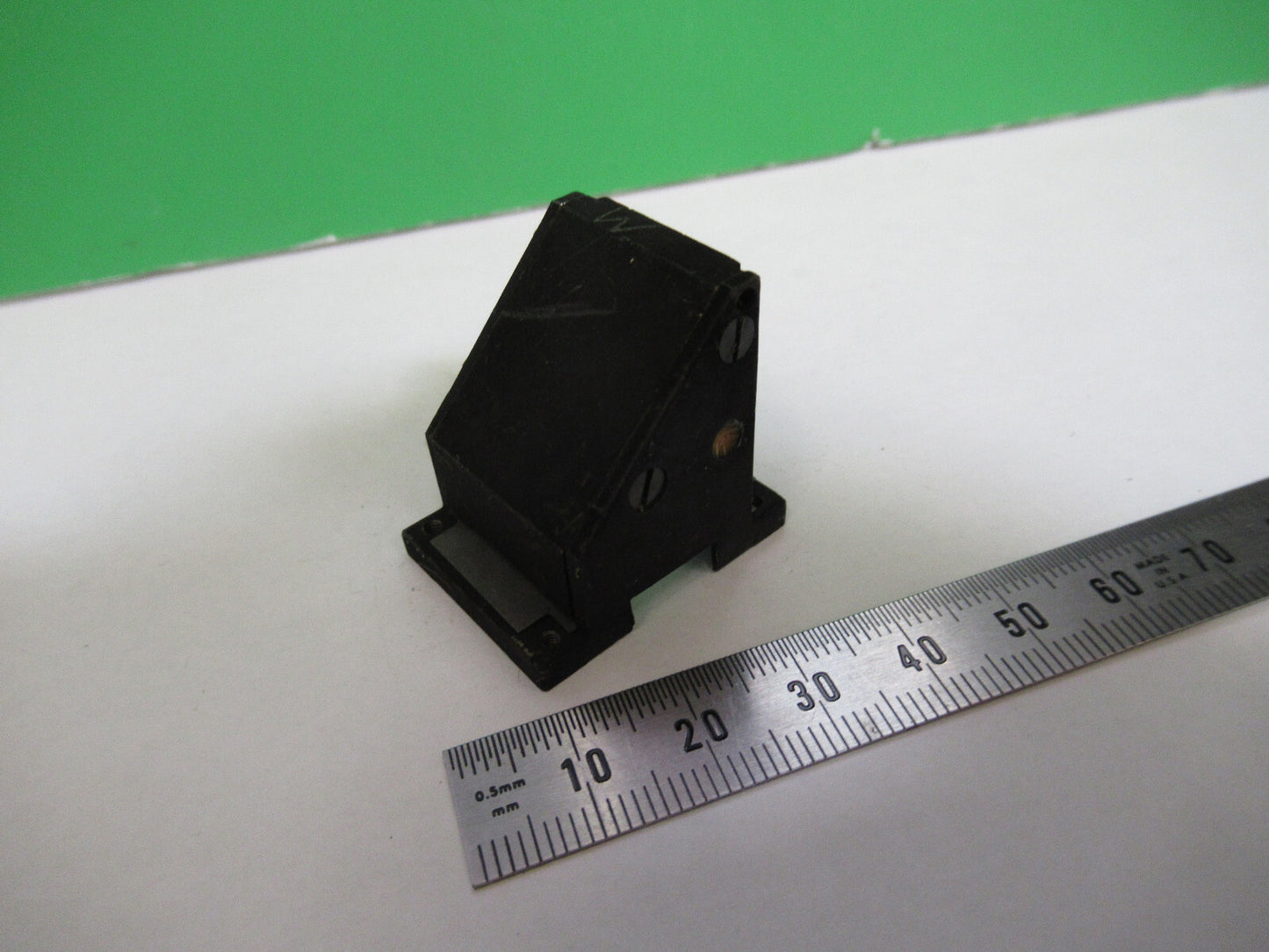 MICROSCOPE PART LEITZ WETZLAR GERMANY PRISM MOUNTED OPTICS AS PICTURED 80-B-09