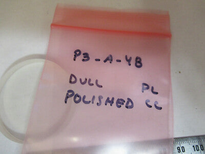 OPTICAL GLASS DULL POLISH PLANO CONCAVE LENS LASER OPTICS AS PICTURED P3-A-48