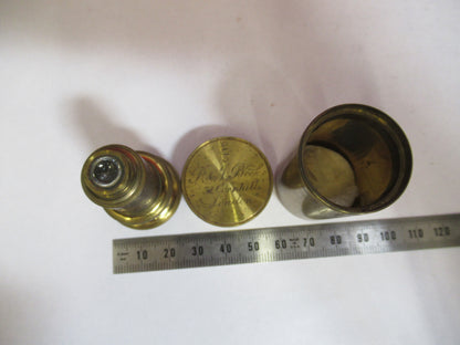 Antique Brass Rj Beck London "2/3" Objective Microscope