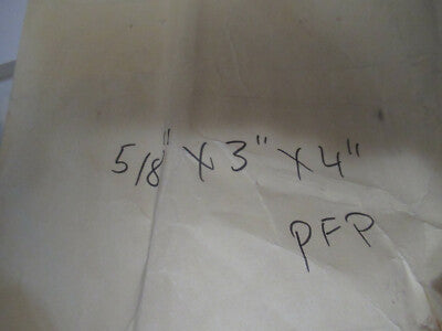 OPTICAL GLASS PLATE 4" x 3" x  5/8" BLOCK THICK OPTICS GLASS AS PICTURED F4-A-71