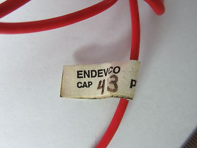 USED ENDEVCO 3060A CABLE 500F for ACCELEROMETER CALIBRATION VIBRATION BIN#34-18