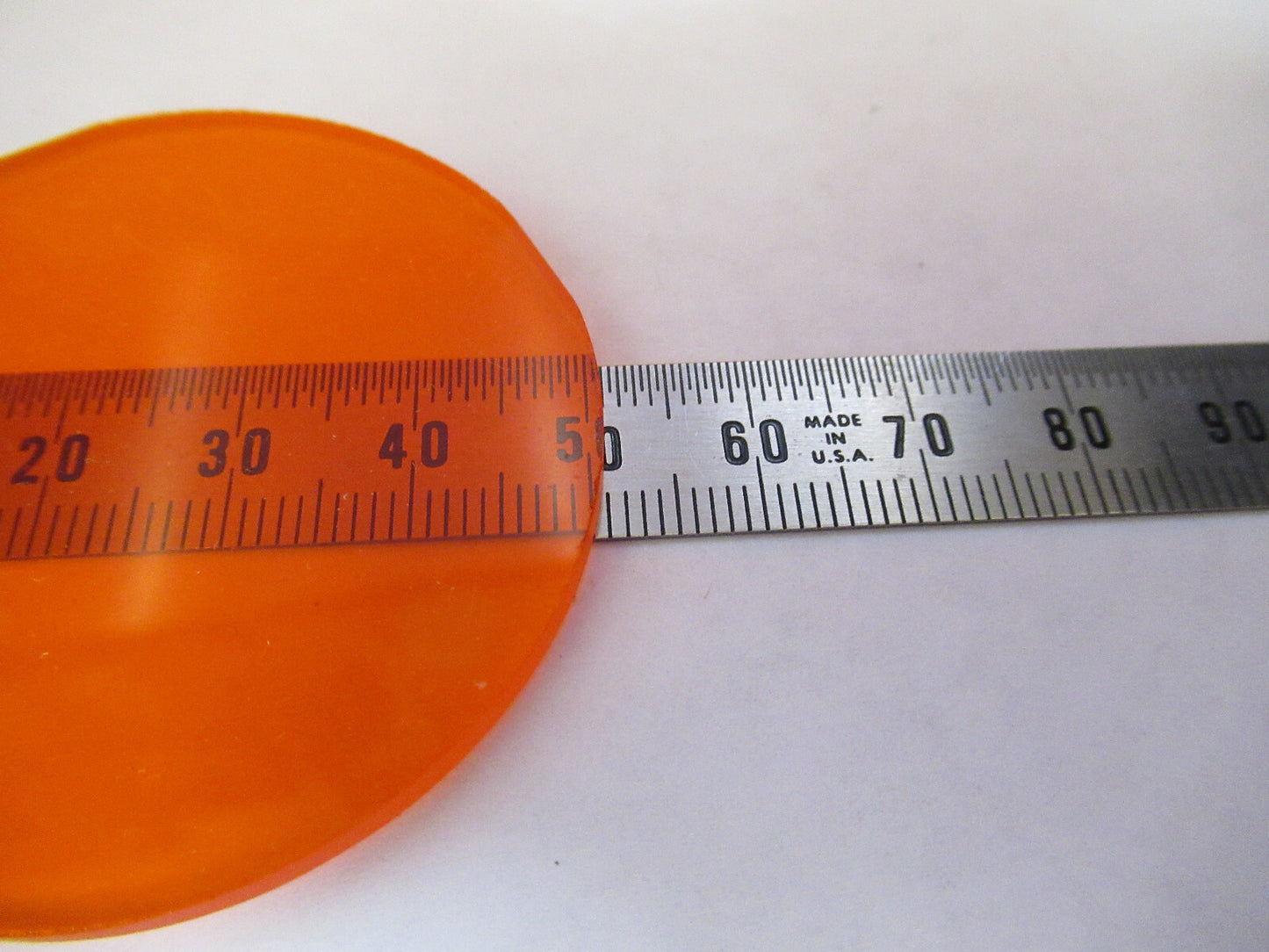 OPTICAL ex-NASA COATED ORANGE FILTER LENS PRO LASER OPTICS AS PICTURED Y1-A-24