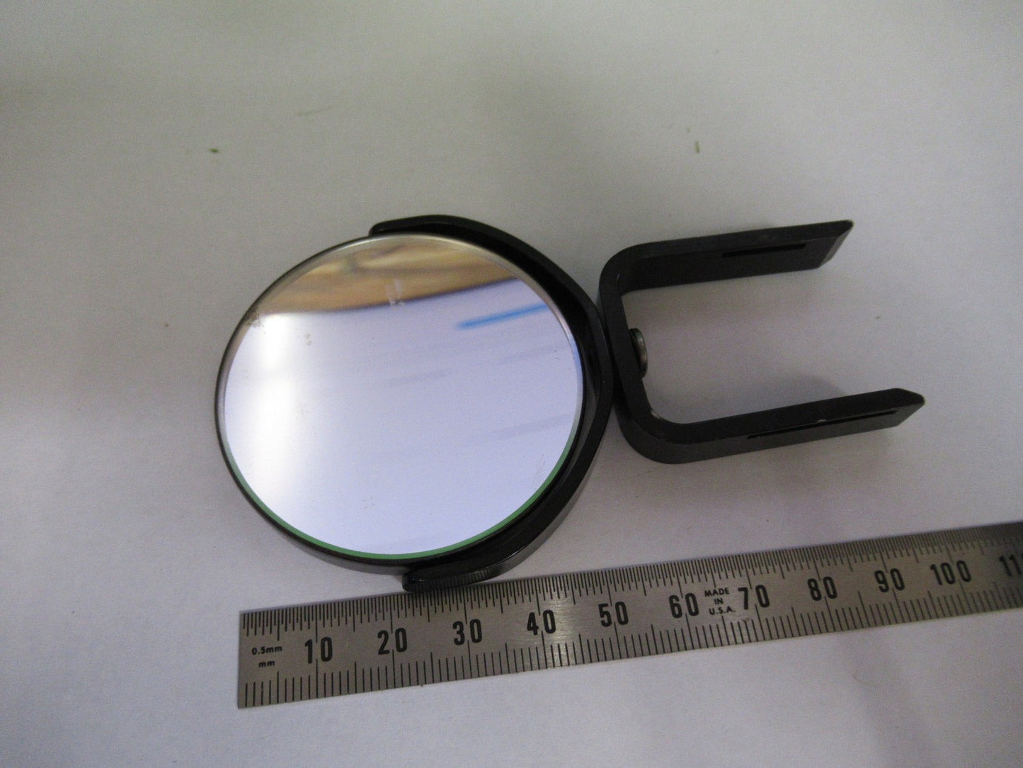ANTIQUE BAUSCH LOMB MIRROR ASSEMBLY OPTICS MICROSCOPE PART AS PICTURED U9-A-10