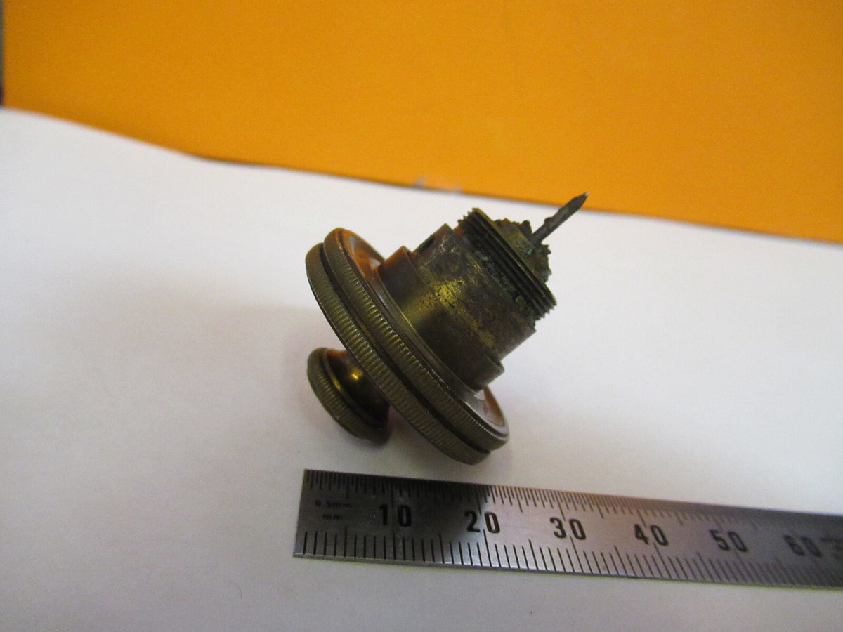 Antique Bausch & Lomb Stage Adjust Assembly Microscope Part