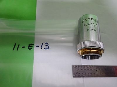 MIKROSKOPTEIL LEITZ GERMANY PHACO OBJECTIVE 25X OPTICS AS IS BIN#11-E-13