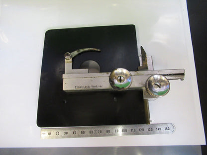 ERNST LEITZ ANTIQUE XY STAGE TABLE MICROSCOPE PART AS PICTURED Y4-FT-99